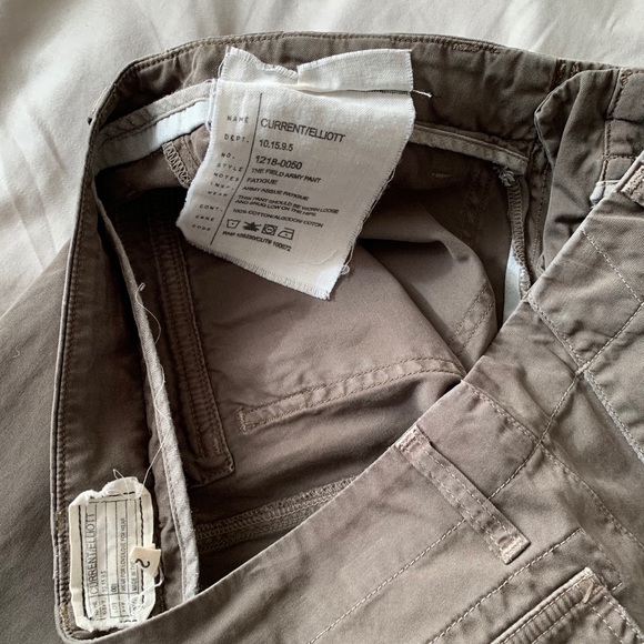 Current Elliott 26 The Field Army Pants Cargo Green - Picture 5 of 10